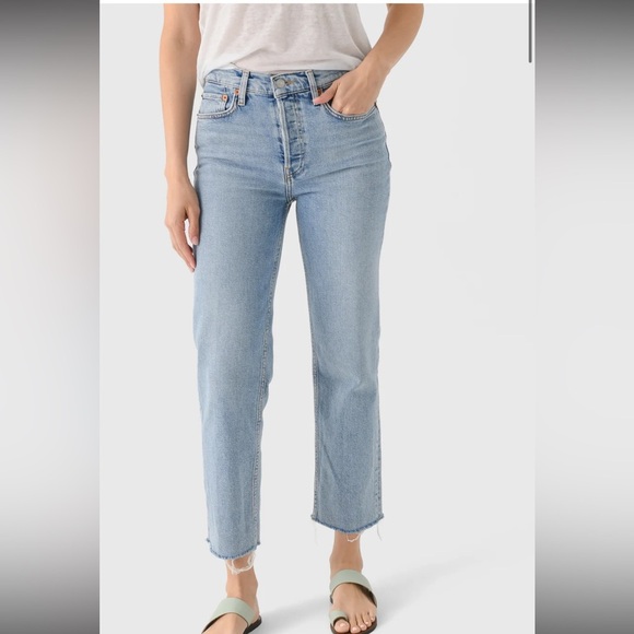 Re/Done high rise stove pipe Jean in color mid 90s size 25 - Picture 1 of 5